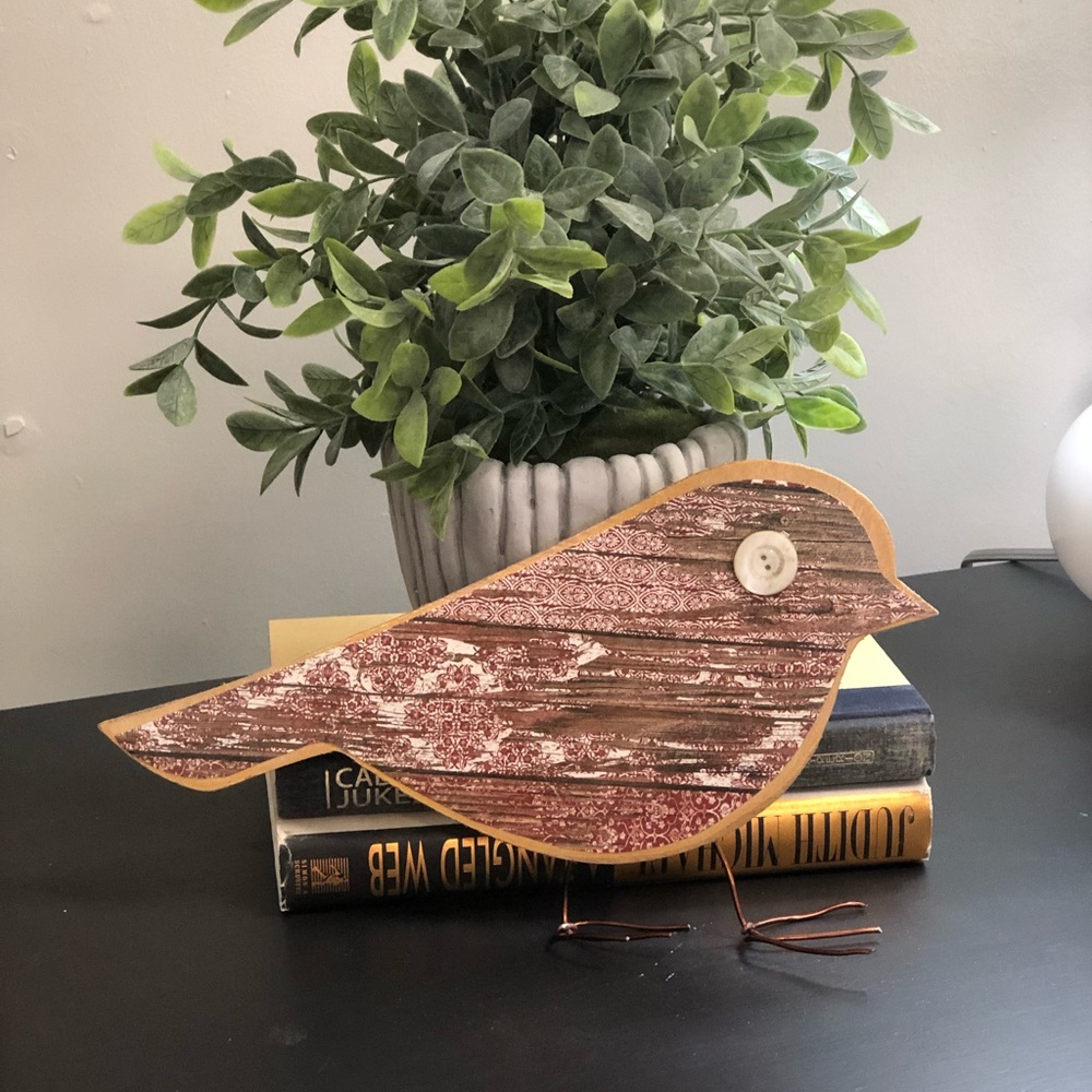 Beautiful Handmade Bird Decor, Wooden